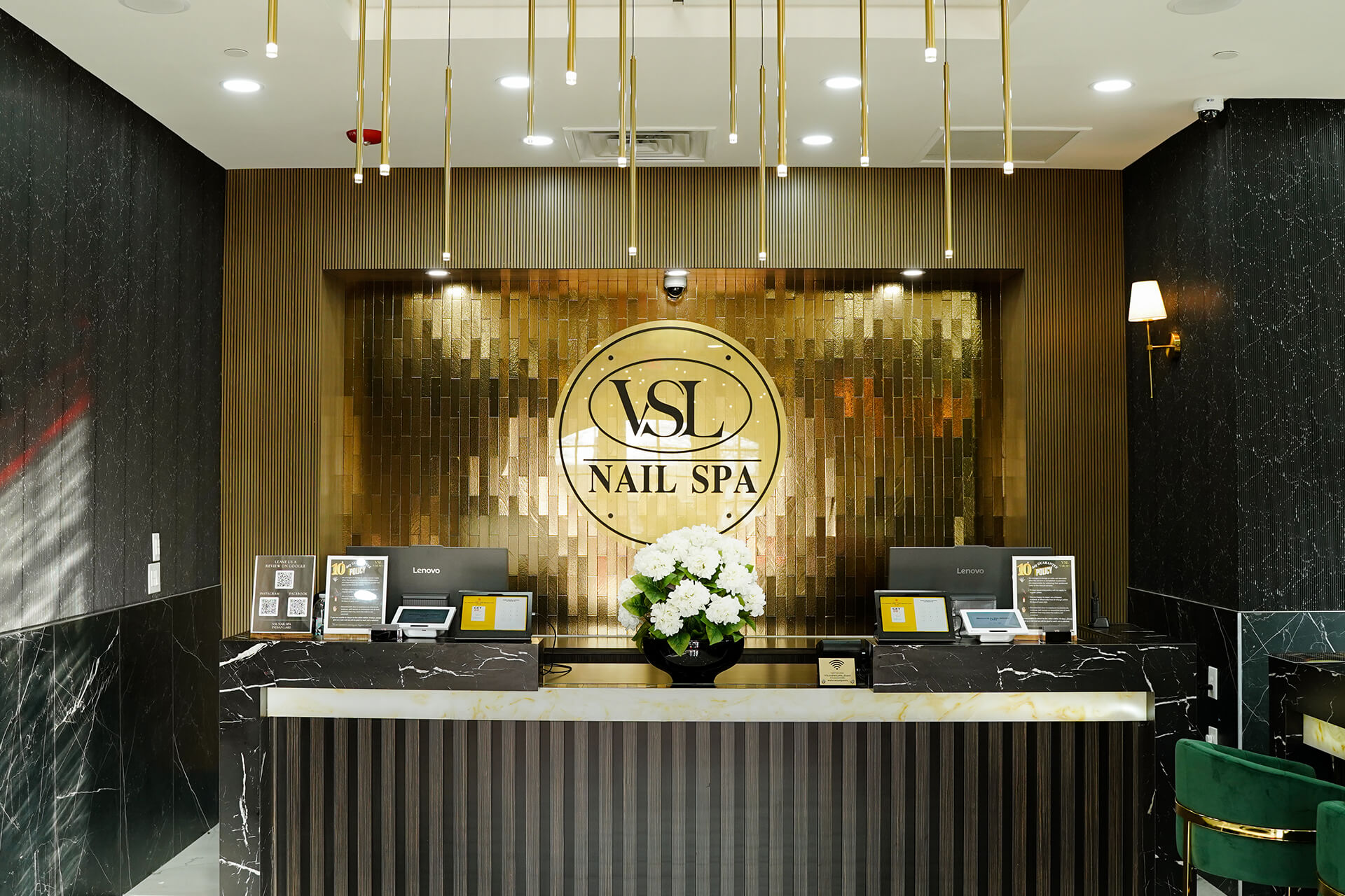 VSL Nail Spa contact banner